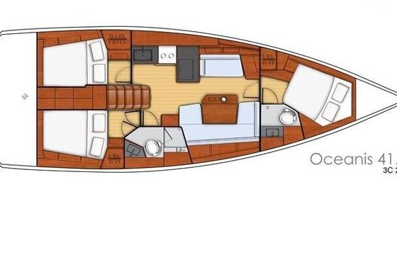 Sailboat BENETEAU OCEANIS 41.1 12.43m