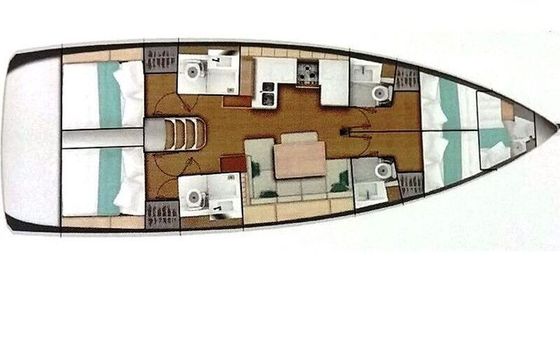 Sailboat Jeanneau Sun Odyssey 490 14.42m