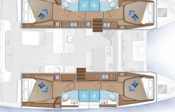 Catamaran LAGOON 46 13.99m