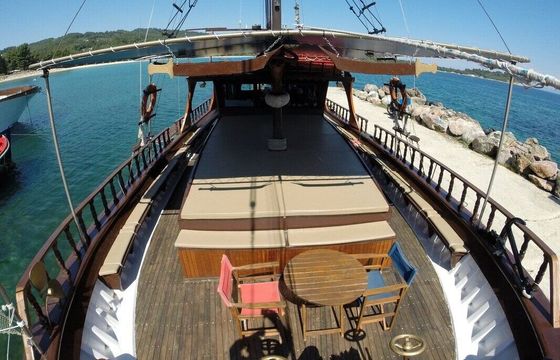 Motorboat Pirate Ship Wooden