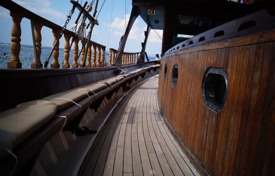 Motorboat Pirate Ship Wooden