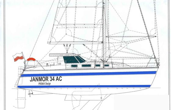 Sailboat JANMOR 34 AC 9.85m
