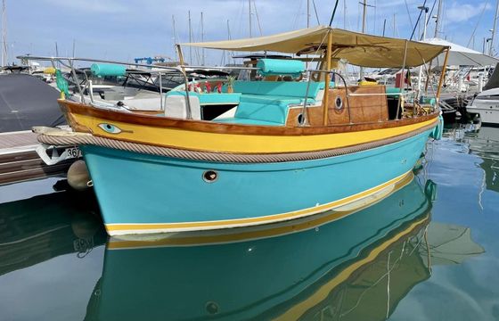 Motorboat harding life boat 150hp