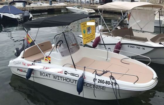 Boat without licence  REMUS 450 15hp