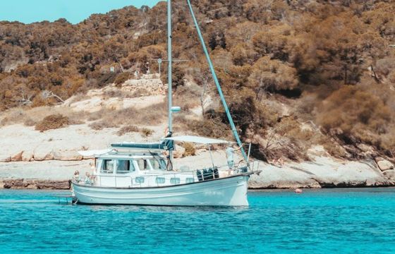 Motorboat Luxury Mallorquin Llaut Private Dining available on board 220hp