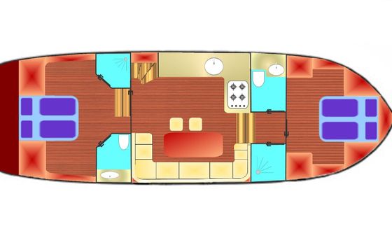 Houseboat Gruno 37 Subliem Classic 94hp