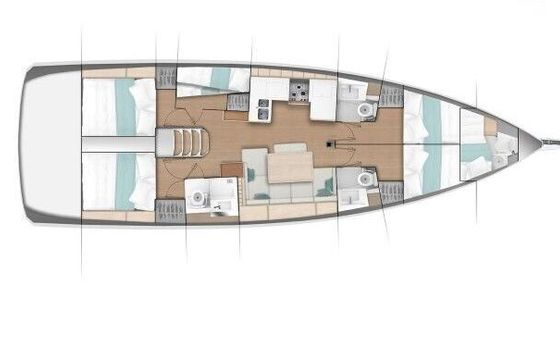 Sailboat Sun Odyssey 490 14m