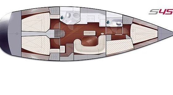Sailboat AD Boats Salona 45 13.55m