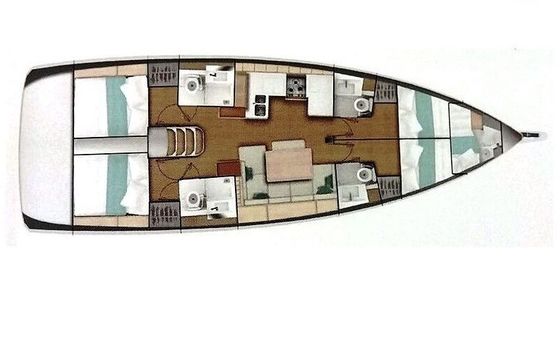 Sailboat Jeanneau Sun Odyssey 490 14.42m