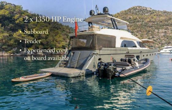 Motor yacht 2014 Model | Fully Refit in 2025 – Turnkey Luxury Generous Living Spaces for Relaxation and Entertai 2700hp