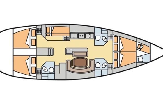 Sailboat BENETEAU OCEANIS 50 15.24m