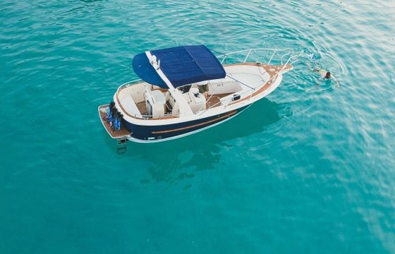 Motorboat Family boat with skipper Private boat 160hp