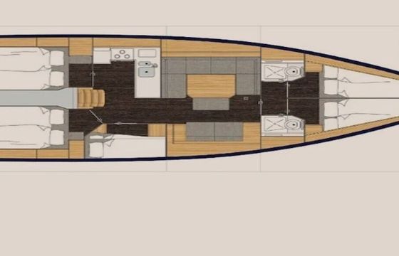 Sailboat Bavaria C45 13.98m