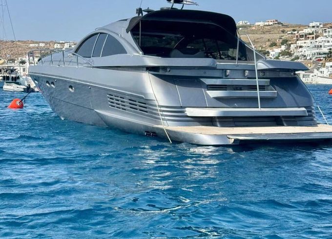 Motor yacht PERSHING 54 MYKONOS South Coast &amp; TRANSFER -TO SANTORINI-PAROS 2800hp