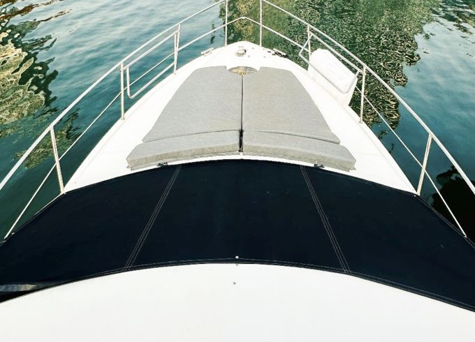 Cozmo 50 Feet Azimut Italian Yacht Calm Vacations Onboard.