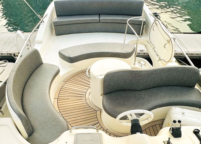 Cozmo 50 Feet Azimut Italian Yacht Calm Vacations Onboard.