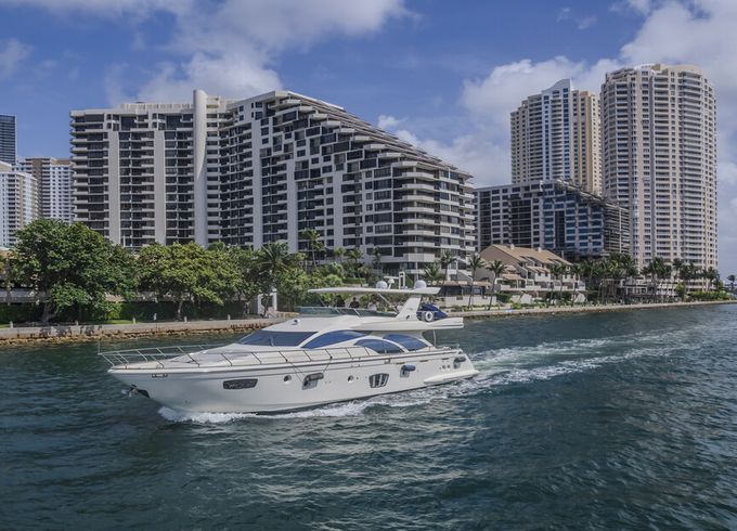 80ft Azimuth Luxury Yacht – Floating Pool and Jet Skis in Miami