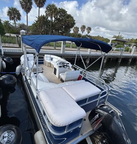 "22ft Pontoon – Dania Beach | Sandbar & Fishing | Up to 12 Guests"