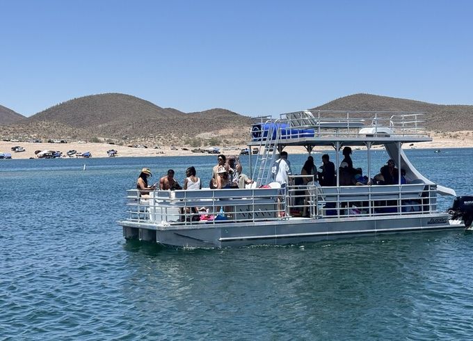 30 foot Party Pontoon with slide - 22 passenger boat - Captain include