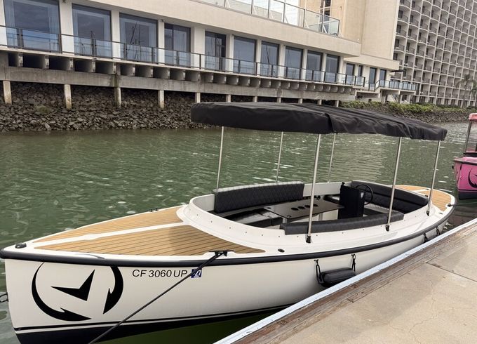 Cloud Nine: Luxury Electric Boat for 10 • Easy Self-Drive • San Diego