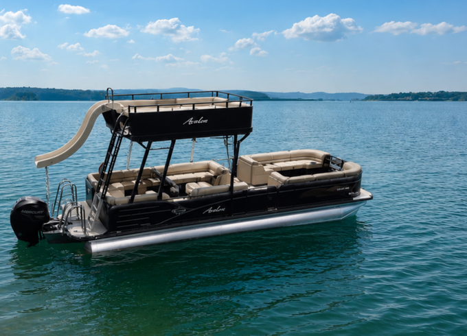 **Luxury** Double Decker Pontoon with Slide on LAKE TRAVIS