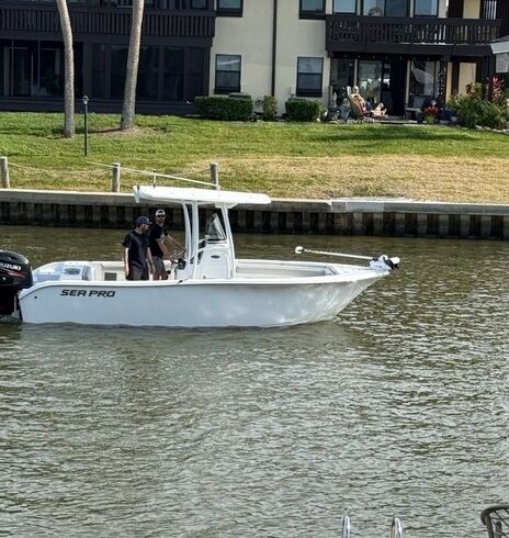 Cruise the Charleston harbor in a super clean 21ft Sea Pro