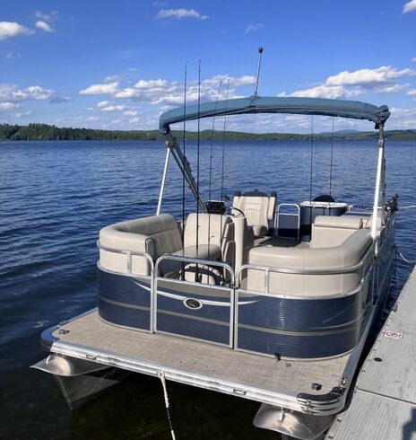 21-Foot Fish N Cruise Pontoon Boat in Vermont’s Northeast Kingdom