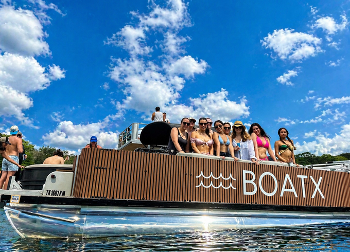 The "Tiki" 24 ft 12 person party pontoon - Lake Austin