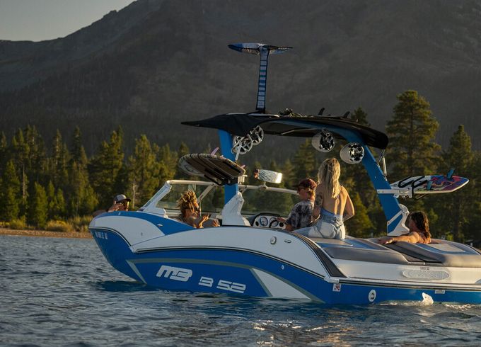 New Wakesurf Boat on Lake Tahoe | 23 foot MB B52: the best surf wave!