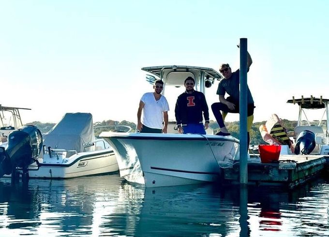 Wakeboarding, tubing, fishing, floating mat and just relaxing
