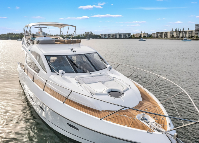 Enjoy Miami in our 70ft Sunseeker Manhattan Yacht!
