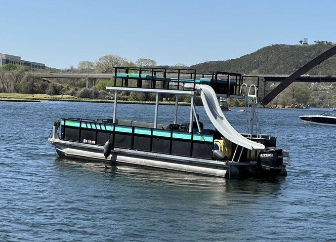 Lake Austin Waterboy Double Decker W/Waterslide &amp; Lilly Pad