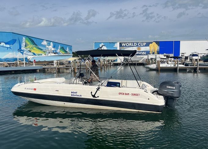 23' Hurricane Deck Boat Yami 150  w/GPS TRACKS to popular destinations