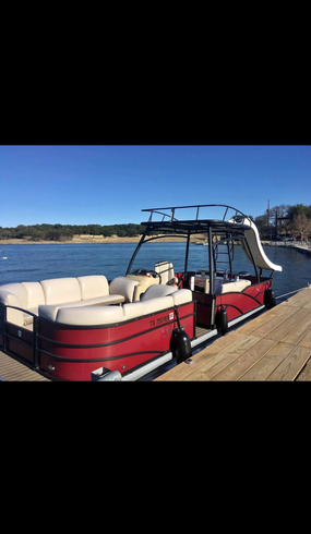 26ft Godfrey Aquapatio Sweetwater Double Decker W/Slide, Lake Travis