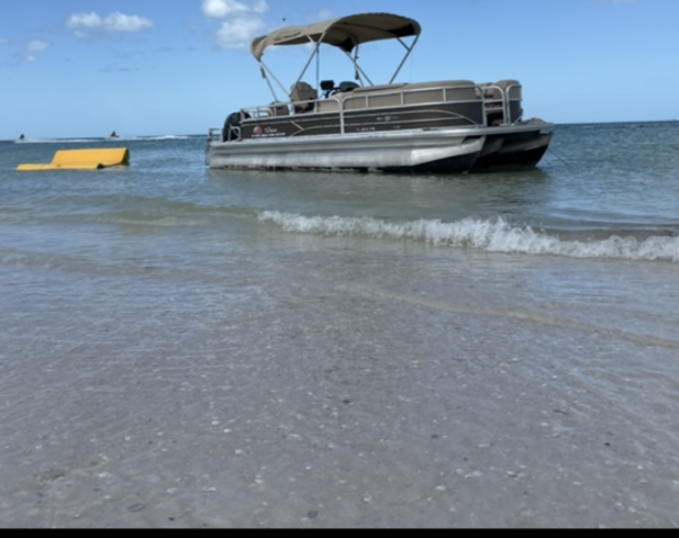 24’ party barge  dolphins, seashells, and private islands for up to 6