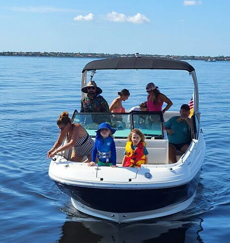 12 passenger sea ray open bow
