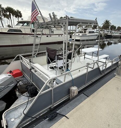 Pontoon Boat - fish - swim - sunbathe
