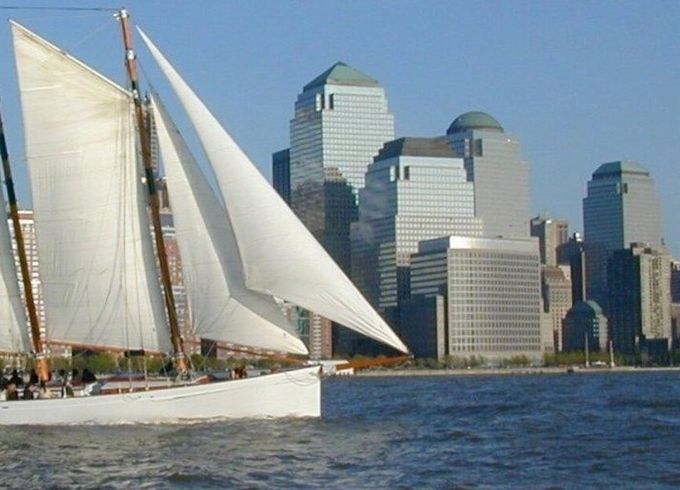 Embark on a luxurious sailing experience aboard this elegant yacht.