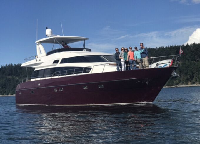 Luxury 67' yacht Seattle World Cup San Juans Sailgate 13 pax