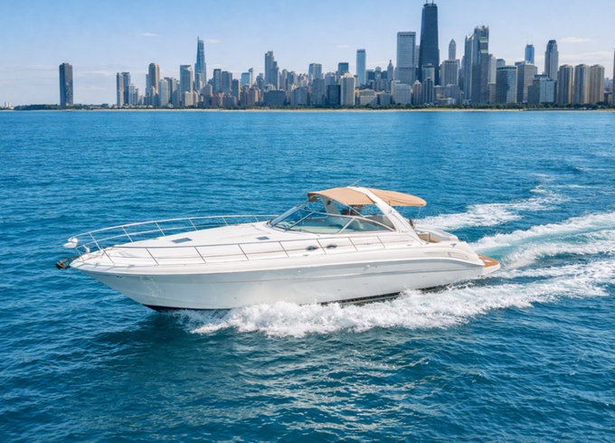 Sea Ray Sundancer 46ft – Chicago Yacht Rental & Playpen Cruise