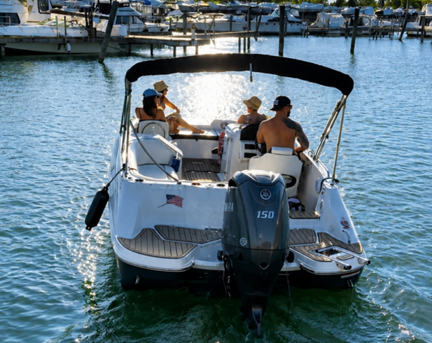 High-End 2026 Stingray Deck Boat | Detroit River + Lake St. Clair