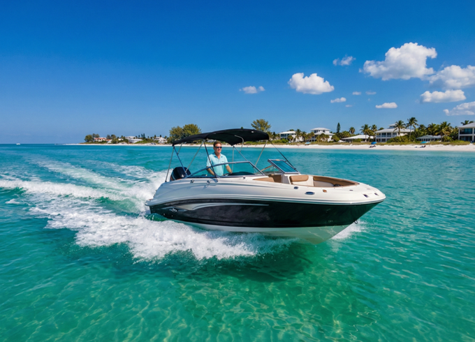 24 ft. Sea Ray Bowrider - Gliding through the Bay in style!