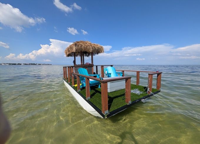 Cruise • Chill • Celebrate on a 20ft Tiki Adventure!