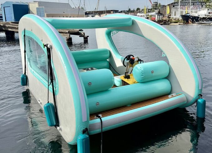 Cruise Lake Union - 15ft Electric Inflatable Boat No Experience Needed