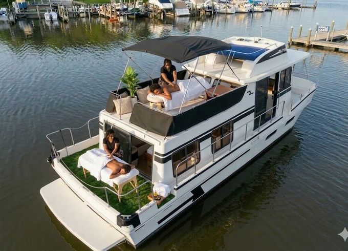 Spacious House-Yacht Perfect for Relaxing on the Water