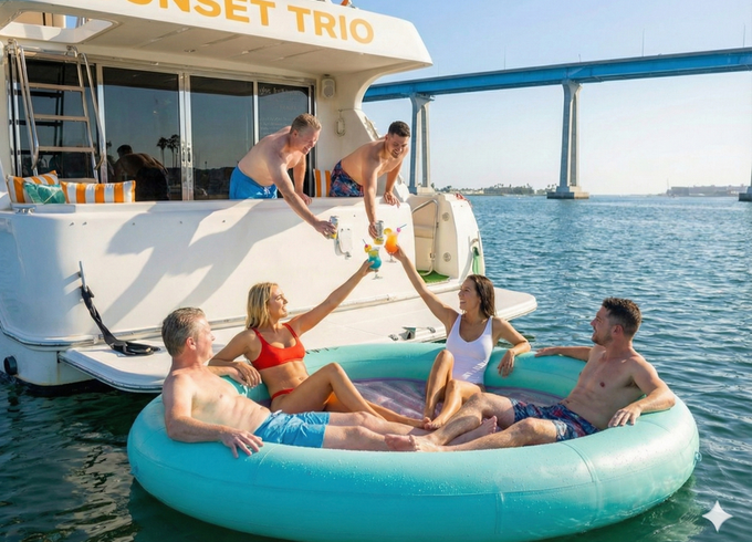 63ft- #1 Party Deck - Karaoke - Dance Flr - TVs - Swim - Floaty - 13px
