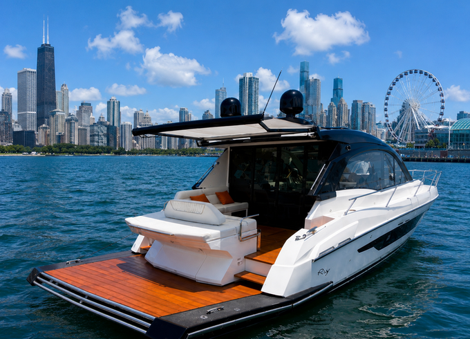 Once of the most unique charter yachts to arrive in Chicago