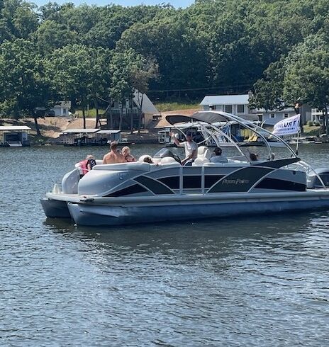 The Ultimate LOTO Pontoon | 24ft Godfrey Aqua Patio - Fits 12!