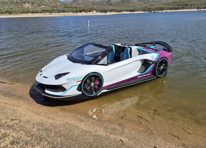 Lamborghini Jet Car — Lake Bartlett.