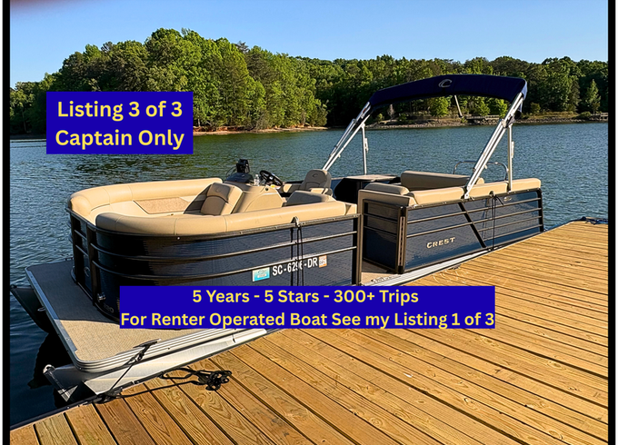 LakeWylieCruzin#3-Includes Gas/Ice/Floats-Boat in Lake-Ready to Board!